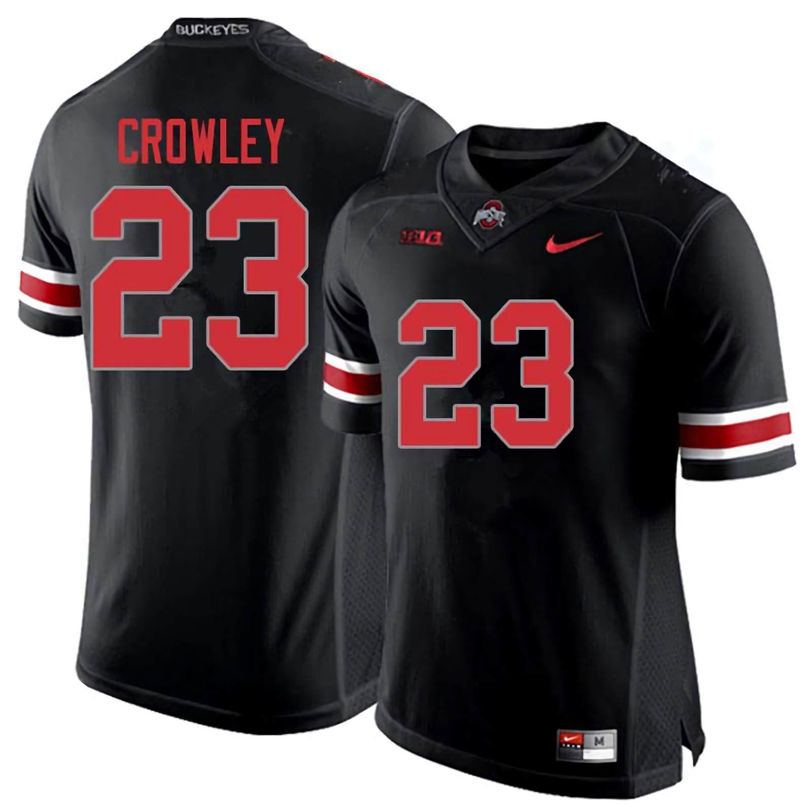 Marcus Crowley Ohio State Buckeyes Men's NCAA #23 Nike Blackout College Stitched Football Jersey PJN0556WX